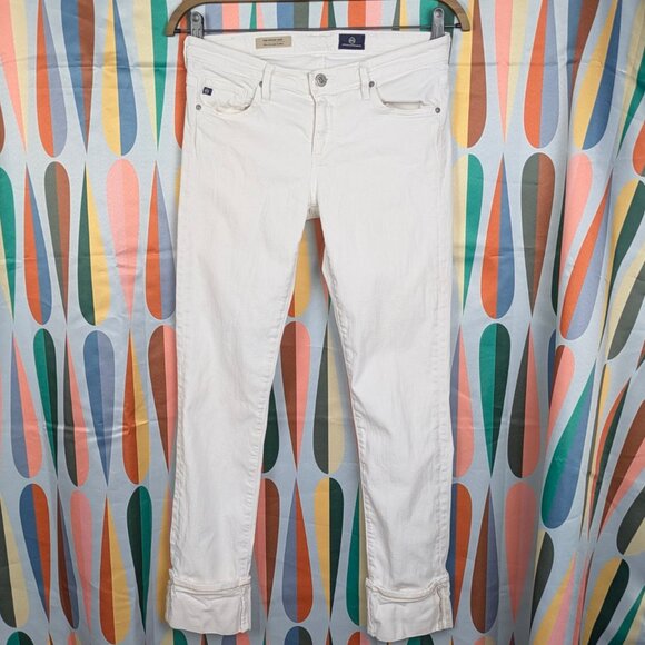 AG Stevie Crop Jeans – Size 27 – Mid Rise Straight Leg - Picture 1 of 14